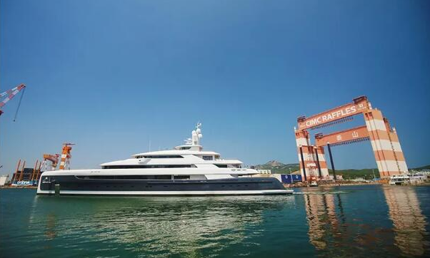 亚洲最大超级游艇ILLUSION PLUS离港启航