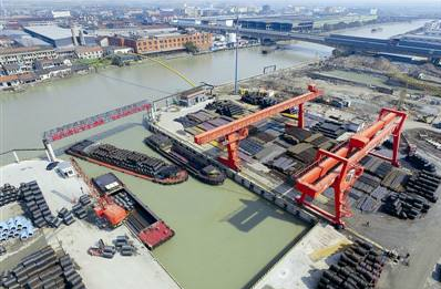 杭州市余杭港区2018年完成货物吞吐量2128万吨